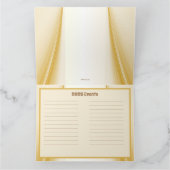 2025年シンプル折りカードと可愛いカレンダー カード (内部)