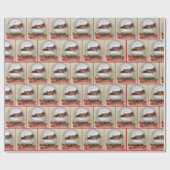 2025年シーズンのグリーティングバーンinスノーグローブ ラッピングペーパー (フラット)