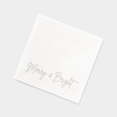 2025年スクリプモダントと明メリーるいクリスマスのクリスマス 箔ナプキン (左)