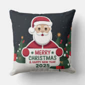 2025年スタイリッシュのフェスティバルクリスマス新年枕 クッション (裏面)