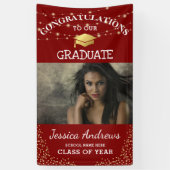 2025年スタイリッシュ卒業ドアの写真クラス 横断幕 (縦)