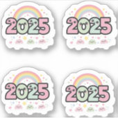 「2025年ステッカー至福」 シール (正面)