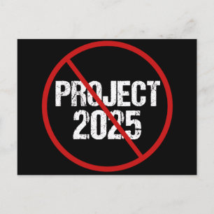 2025年ストッププロジェクトアンチトランプ政治 ポストカード
