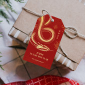 2025年スネークイヤー中国のレッドニューイヤー ギフトタグ