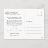 2025年スネークフラワー中国のレッド新年 シーズンポストカード (裏面)