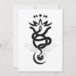 2025年スネークプリントのオリジナルデザイン、タウラス 招待状