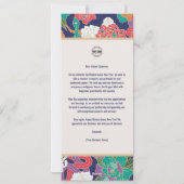 2025年スネーク中国のフラワー新年事業 シーズンカード (裏面)