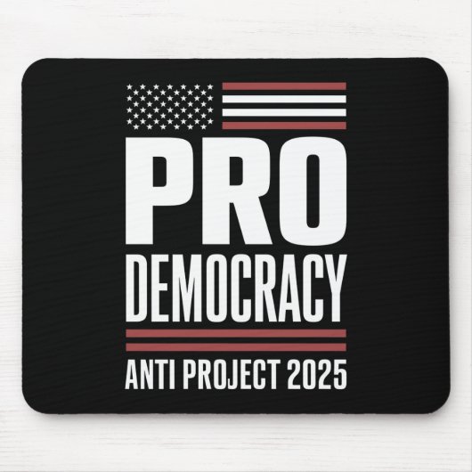 2025年トランプのためのプロジェクトに反対する民主主義擁護 マウスパッド (正面)
