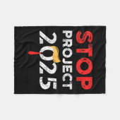 2025年トランプのプロジェクト 反トランプユーモアギフト フリースブランケット (正面(横))