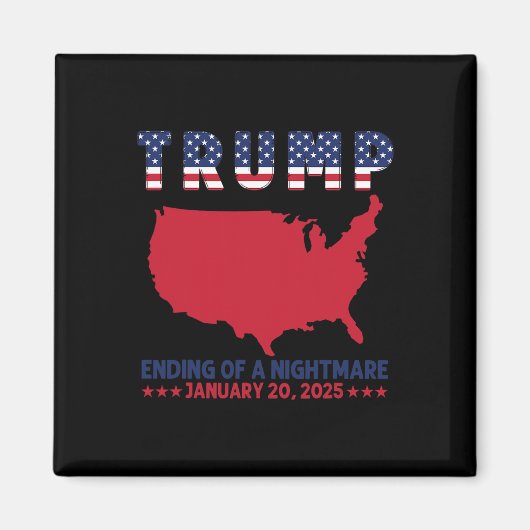2025年トランプ大統領就任式 選挙 終焉のA傷 マグネット (正面)