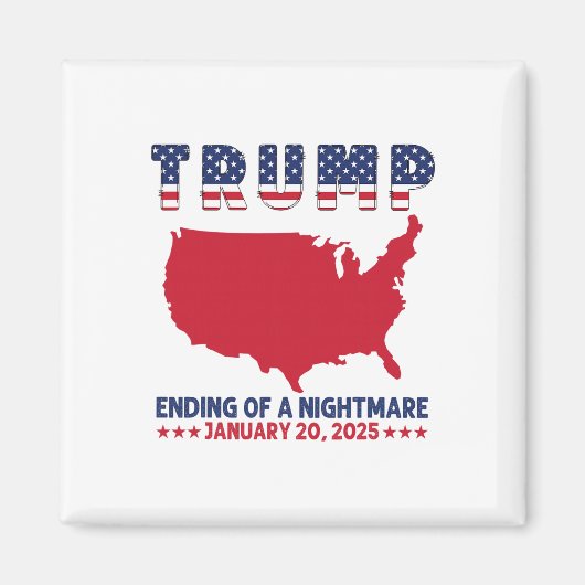 2025年トランプ大統領就任式 選挙 終焉のA級スカー マグネット (正面)