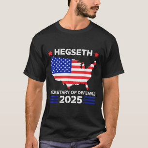 2025年トランプ・ピック防衛のピート・ヘグゼス書記 Tシャツ