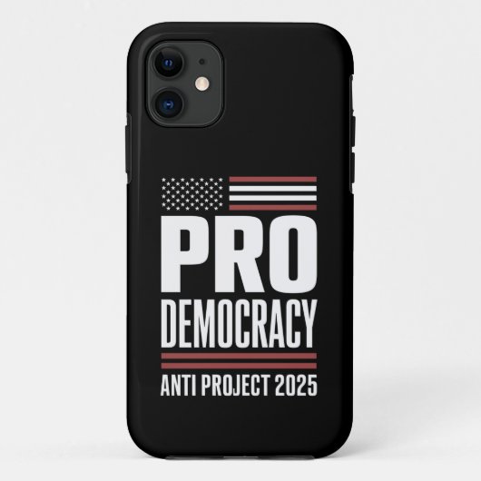 2025年トランプ 民主主義擁護 プロジェクト2025に反対 Case-Mate iPhoneケース (裏面)