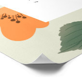 2025年トレンディーカラフルワイルドフラワー12ヶ月カレンダー ポスター (角)