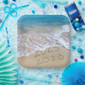 2025年トロピカルビーチ新年パーティー ペーパープレート (パーティー)