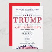 2025年ドナルド・トランプ大統領就任式パーティー 招待状 (正面/裏面)
