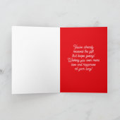 2025年ドナルド・トランプ・バレンタインデー・カード シーズンカード (内部)