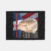 2025年ドナ大統領の就任式ポートレート フリースブランケット (正面(横))