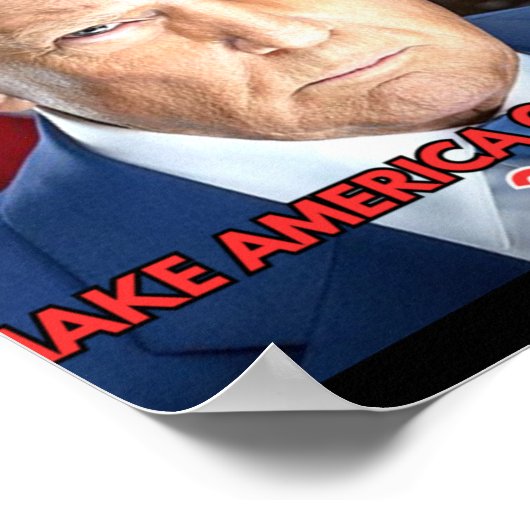 2025年ドナ大統領の就任式ポートレート ポスター (角)