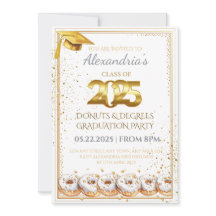 2025年ドーナツと度卒業招待状