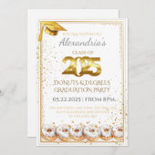 2025年ドーナツと度卒業招待状 招待状 (正面/裏面)