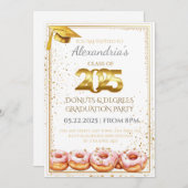 2025年ドーナツと度卒業招待状 招待状 (正面/裏面)