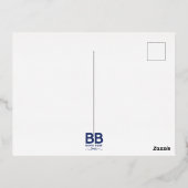 2025年ドーナツと度卒業招待状 箔招待状ポストカード (裏面)