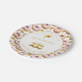 2025年ドーナツと度卒業紙プレート ペーパープレート (アングル)