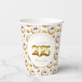 2025年ドーナツ・アンド・ディグリーズ卒業紙カップ 紙コップ (裏面)