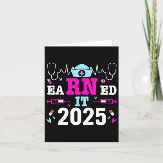 2025年ナース卒業看護学校Rn カード (正面)