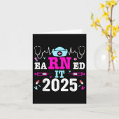 2025年ナース卒業看護学校Rn カード (黄色い花)