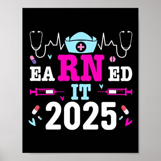 2025年ナース卒業看護学校Rn ポスター (正面)