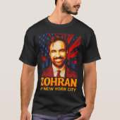 2025年ニューヨーク市長にゾハン・マムダニを Tシャツ (正面)