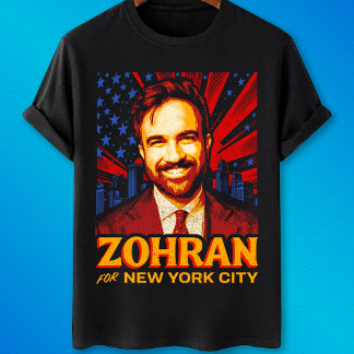 2025年ニューヨーク市長にゾハン・マムダニを Tシャツ
