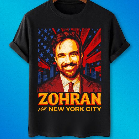 2025年ニューヨーク市長にゾハン・マムダニを Tシャツ