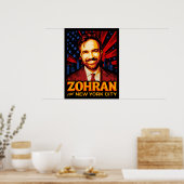 2025年ニューヨーク市長選挙 Zohran Mamdani ポスター (キッチン)