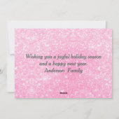 2025年ハッピーニューイヤーディスコボールピンクリボン シーズンカード (裏面)