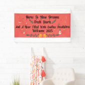 2025年ハッピーニューイヤーバナー 横断幕 (インサイチュ)