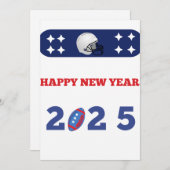 2025年ハッピーニューイヤーフットボールカード シーズンカード (正面/裏面)