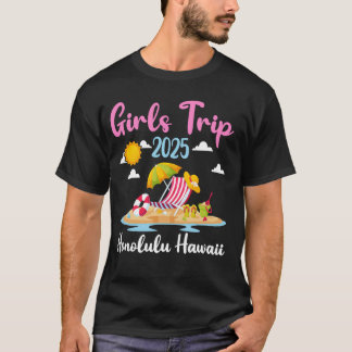 2025年ハワイ ホノルル ビーチ 女子旅 サマー バケーション Tシャツ
