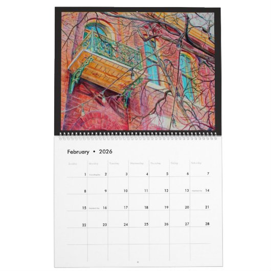 2025年ハンツビルのカレンダーの表示 カレンダー (2月 2026)