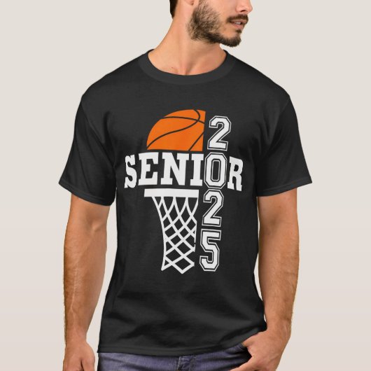 2025年バスケットボールスポーツシニア少年のシニア級 Tシャツ (正面)