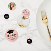 2025年バラ金ゴールドカスタム写真卒業パーティー コンフェッティ (グループ)