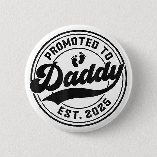 2025年パパになる 1st Father's Day プレゼント 缶バッジ (正面)