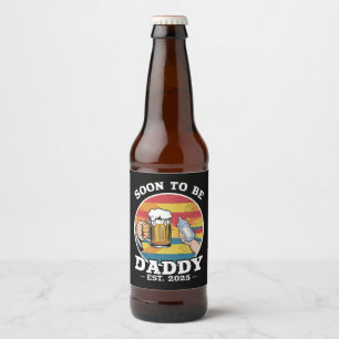 2025年パパになる 2025年はじめてのパパ レトロ ビールラベル
