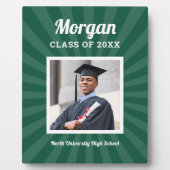 2025年パーソナライズされたの卒業写真のグリーンクラス フォトプラーク (正面)