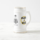 2025年パーソナライズされたの卒業女性のクラス ビールジョッキ (正面右)