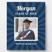 2025年パーソナライズされたの海軍クラス卒業写真 フォトプラーク (正面)