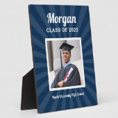 2025年パーソナライズされたの海軍クラス卒業写真 フォトプラーク (側面)
