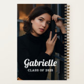 2025年パーソナライズされたクラス白卒業写真 ノートブック (裏面)